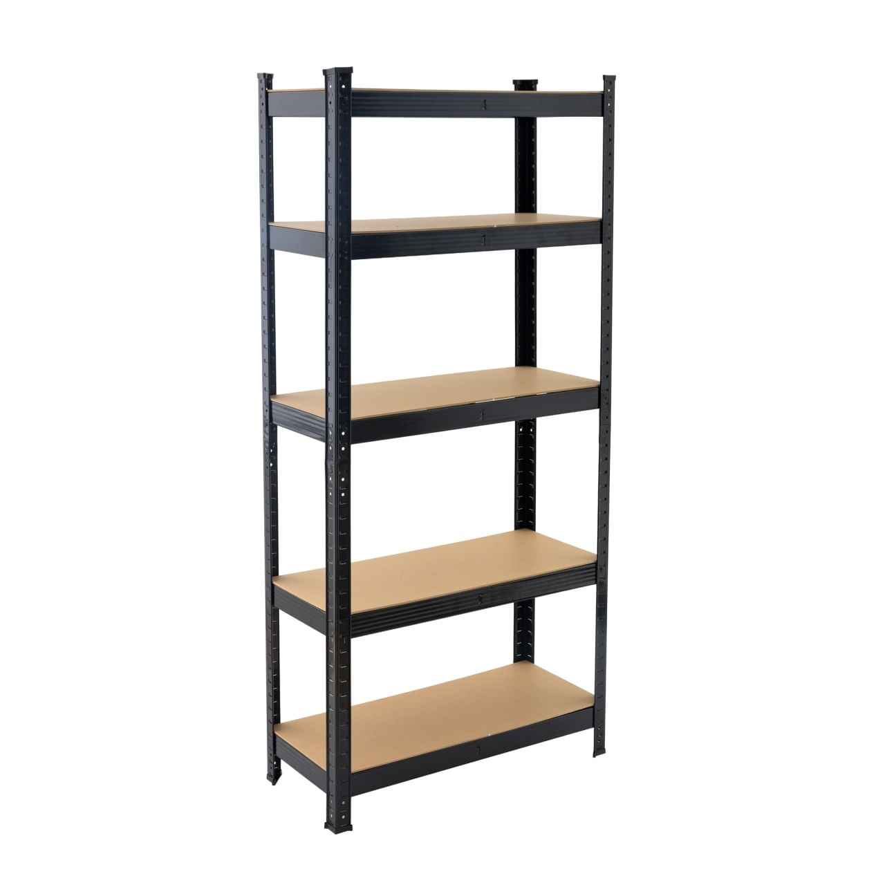 Raft Negru 90Wx45Dx180Hcm pentru depozitare din otel — imaginea 2