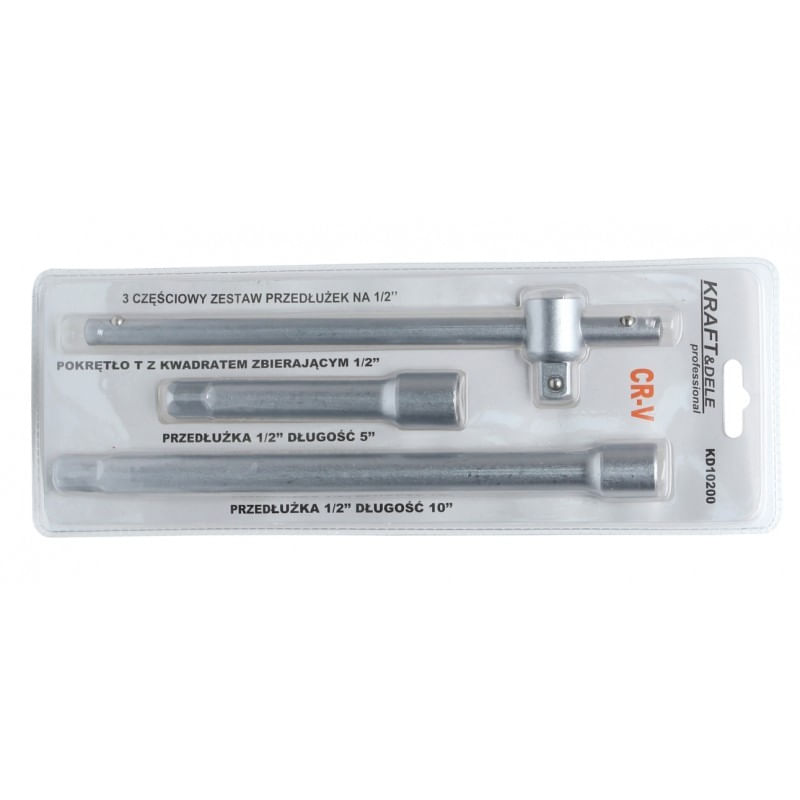 Set extensii 3 buc, 1/2", KD10200, Kraft&Dele — imaginea 4