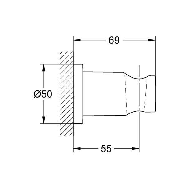 Agatatoare dus Grohe Rainshower auriu lucios Cool Sunrise — imaginea 2