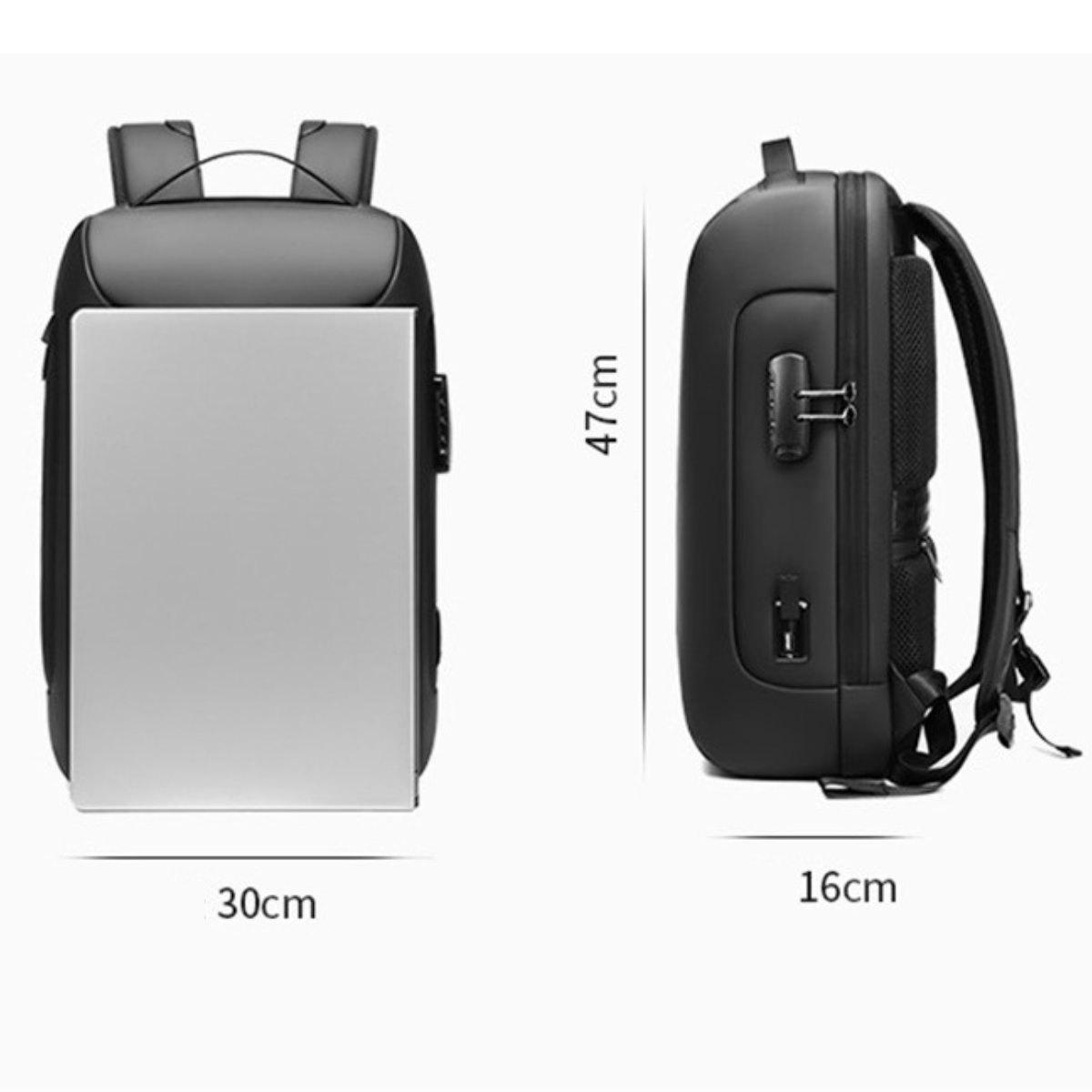 Rucsac elegant impermeabil multifunctional Dasbo®, pentru laptop sau calatorii,rezistent la uzura cu protectie, Antifurt - imagine 2