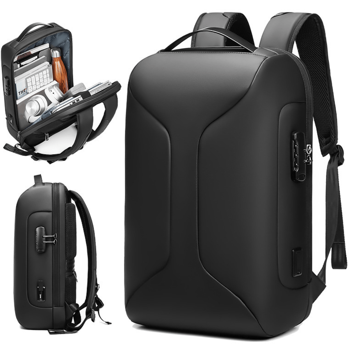Rucsac elegant impermeabil multifunctional Dasbo®, pentru laptop sau calatorii,rezistent la uzura cu protectie, Antifurt - imagine 4