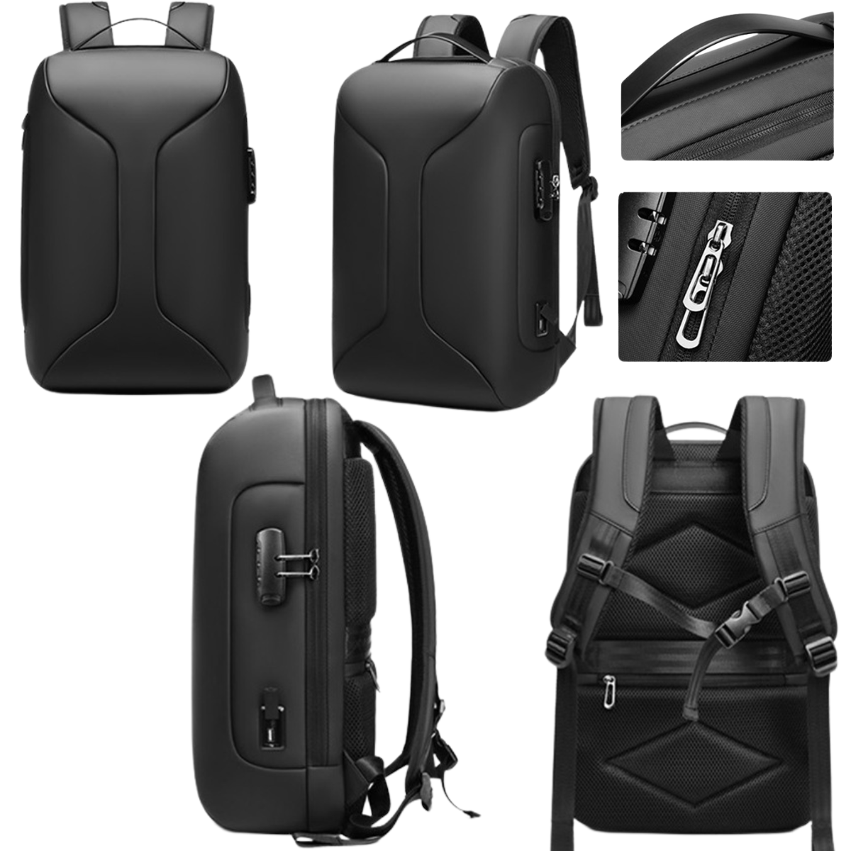Rucsac elegant impermeabil multifunctional Dasbo®, pentru laptop sau calatorii,rezistent la uzura cu protectie, Antifurt - imagine 7