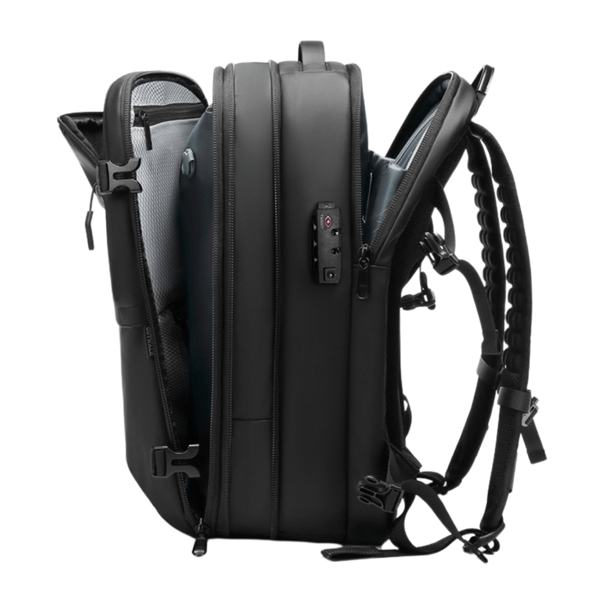 Rucsac de calatorie cu Vacuum DASBO, Bagaj de mana multifunctional, Impermeabil, Extensibil, Multiple compartimente,60 L - imagine 9