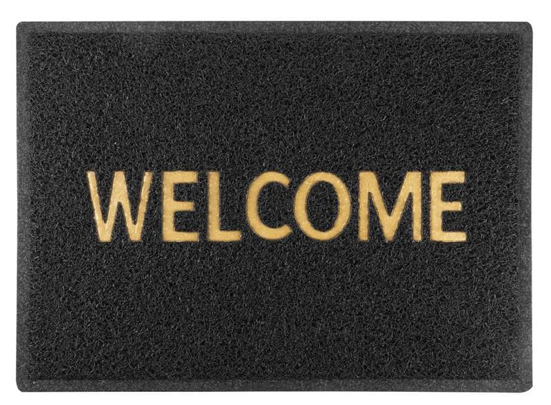 Covor intrare negru SGTT 50x70cm Welcome, MD1