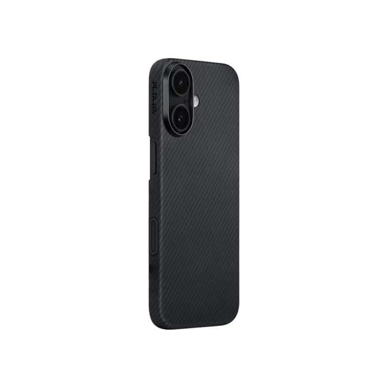 Carcasa Pitaka Ultra Slim cu Magnetic Ring compatibila cu iPhone 17, Negru/Gri