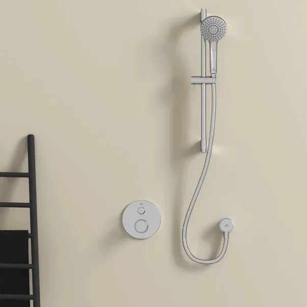 Cot conector de dus FixFit Ideal Standard crom lucios IdealRain Round — imaginea 2