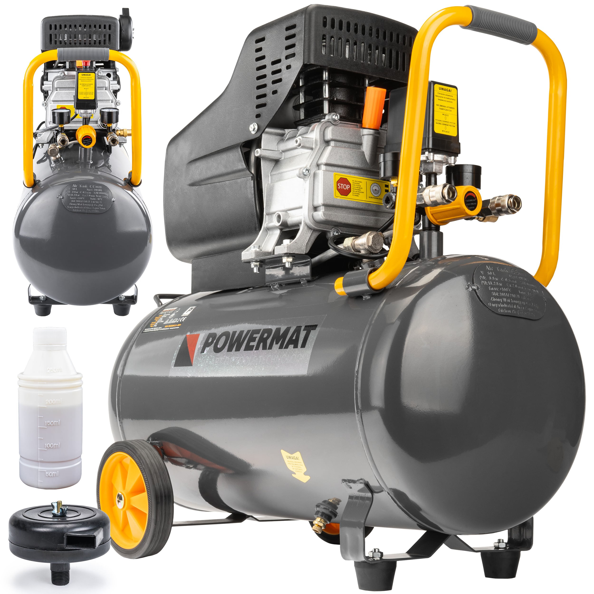 Compresor de ulei, capacitate 50L, Powermat, PM0685 — imaginea 5