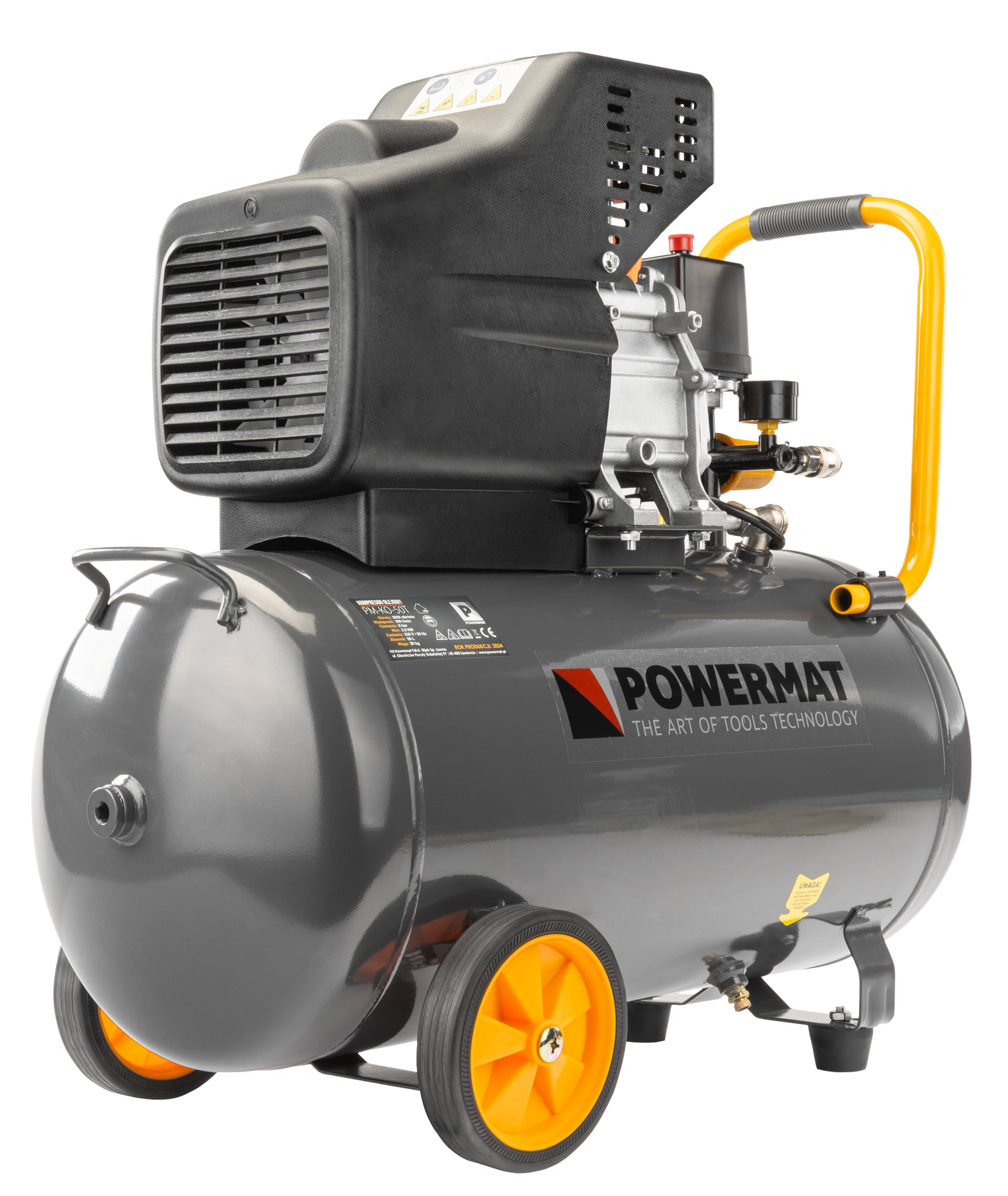 Compresor de ulei, capacitate 50L, Powermat, PM0685 — imaginea 6
