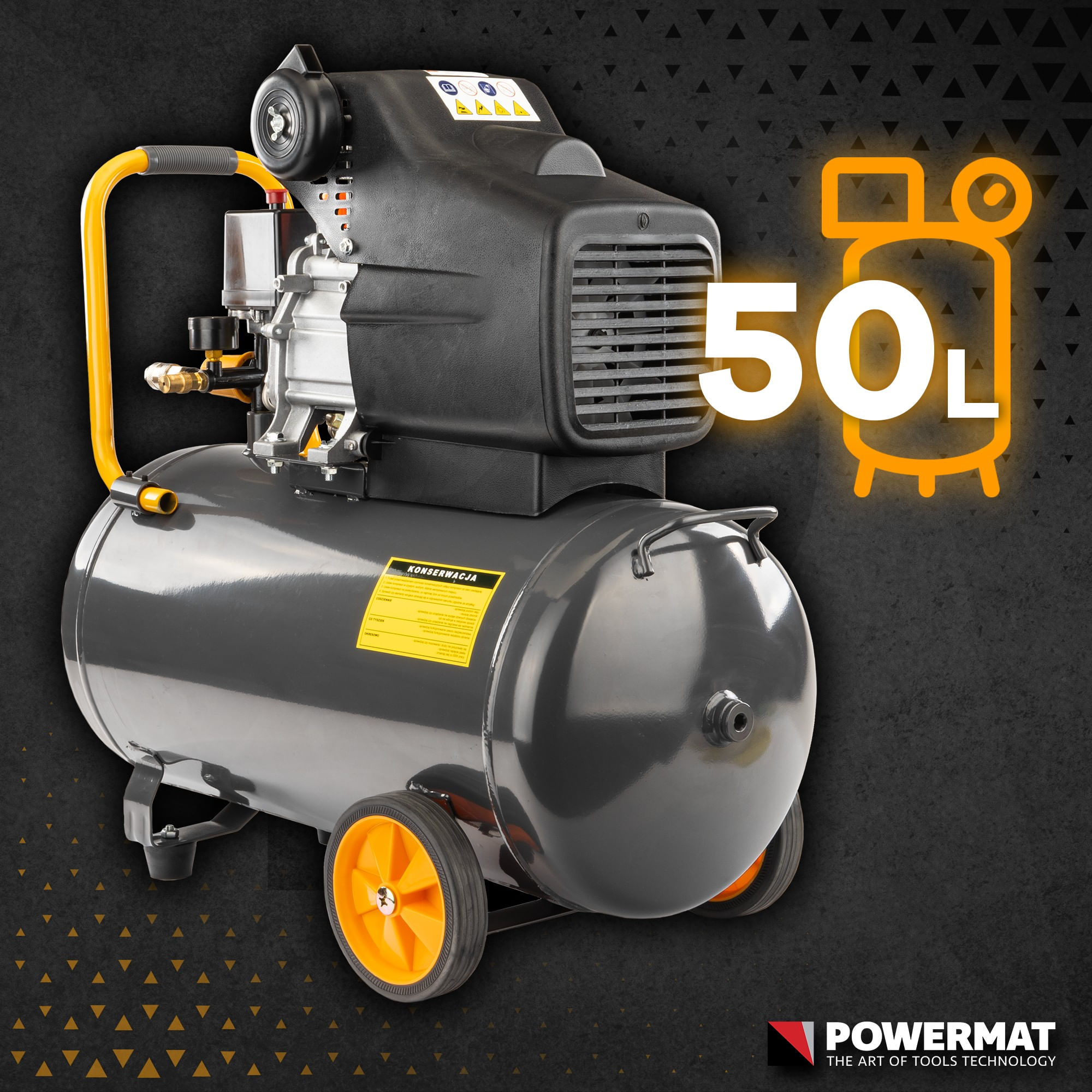 Compresor de ulei, capacitate 50L, Powermat, PM0685 — imaginea 14