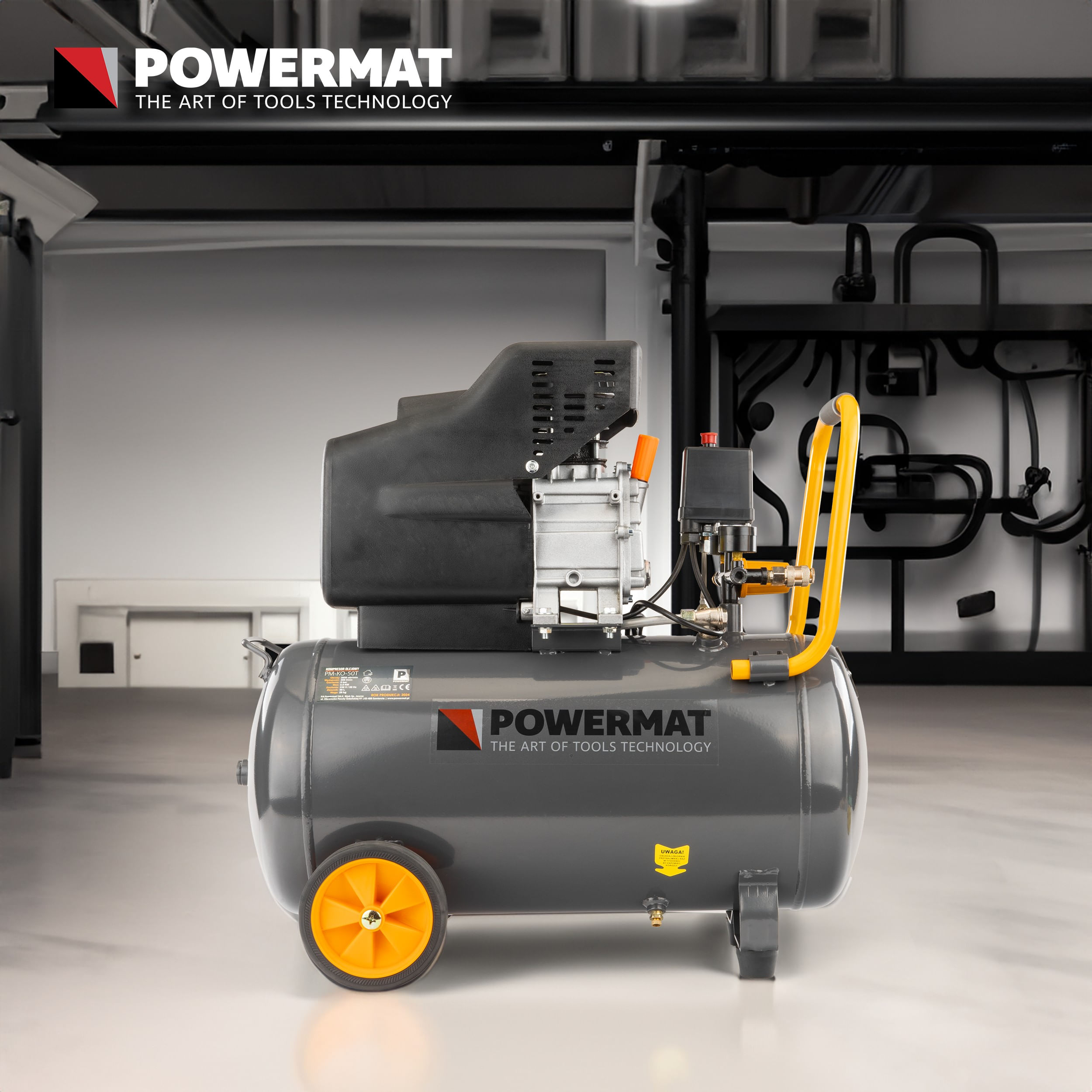 Compresor de ulei, capacitate 50L, Powermat, PM0685 — imaginea 15