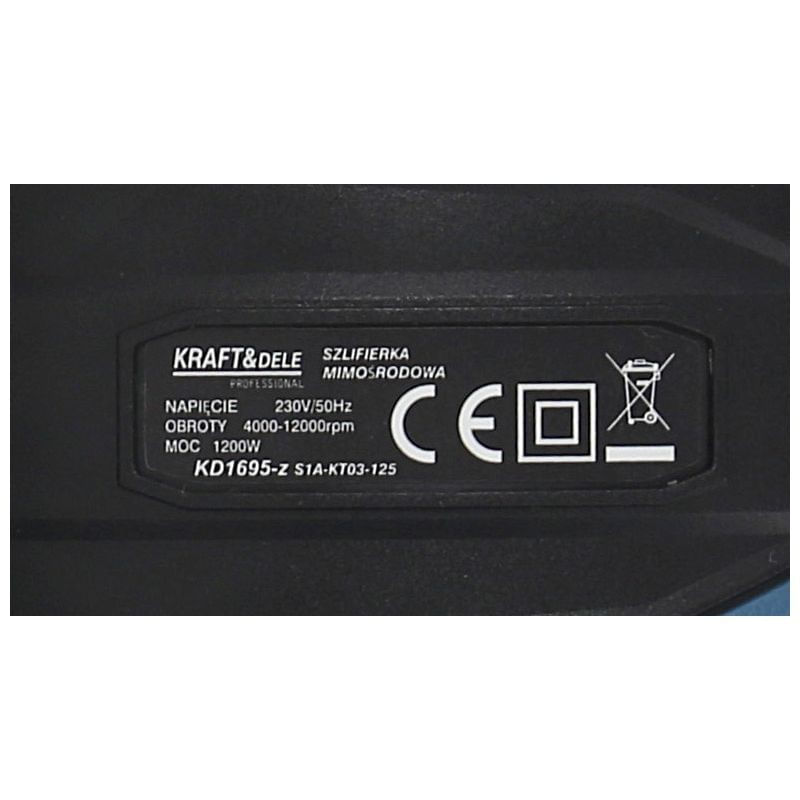 Slefuitor excentric, 1200W, KD1695-Z, Kraft&Dele