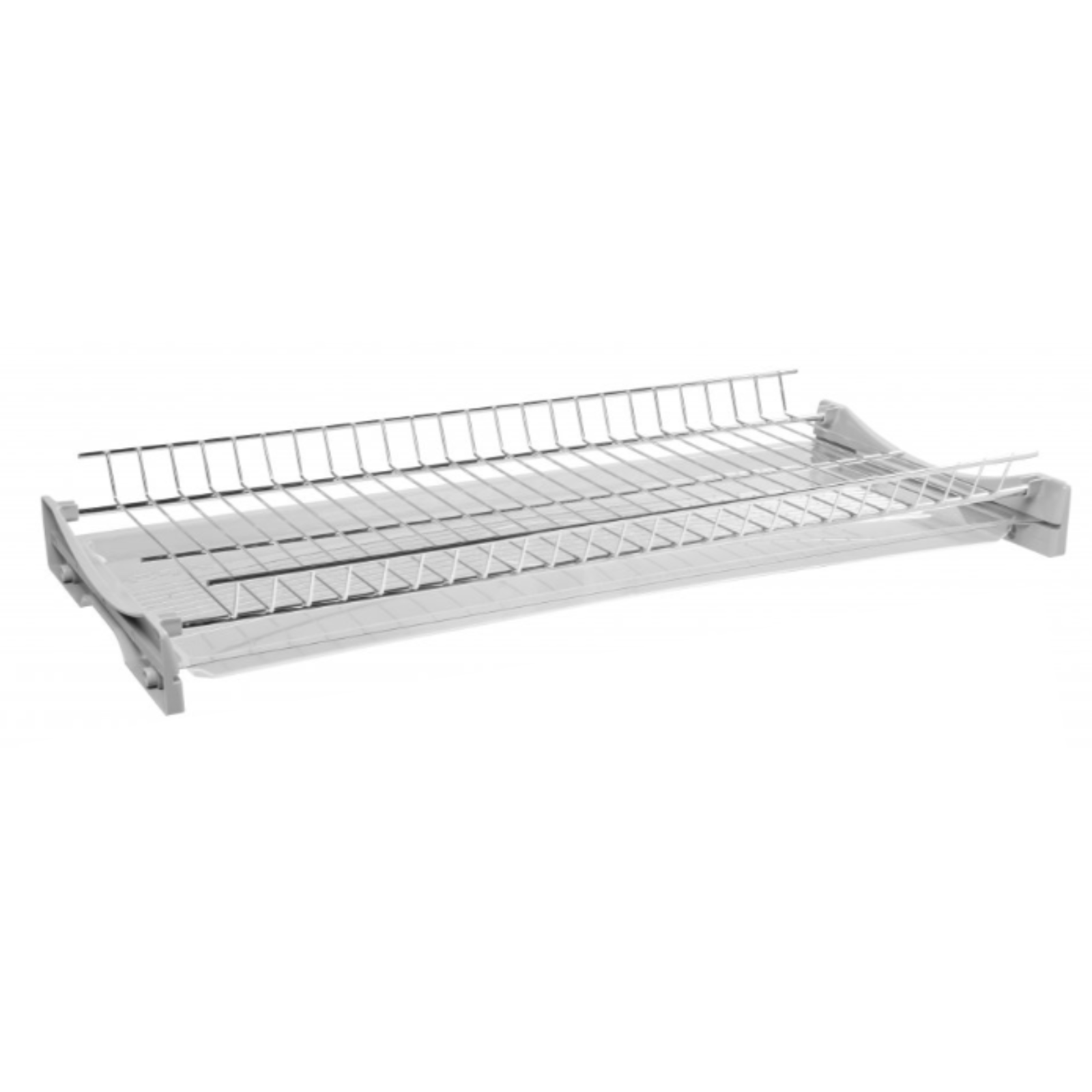 Scurgator de Vase din INOX, Adsinio, 2 Rafturi, 2 Tavite de Scurgere, Pentru Dulap de 700mm, inox