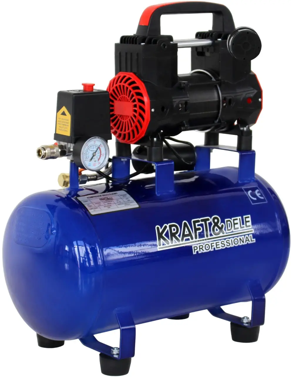 Compresor 30L fara ulei, Kraft&Dele, 1500W, KD4091 — imaginea 7