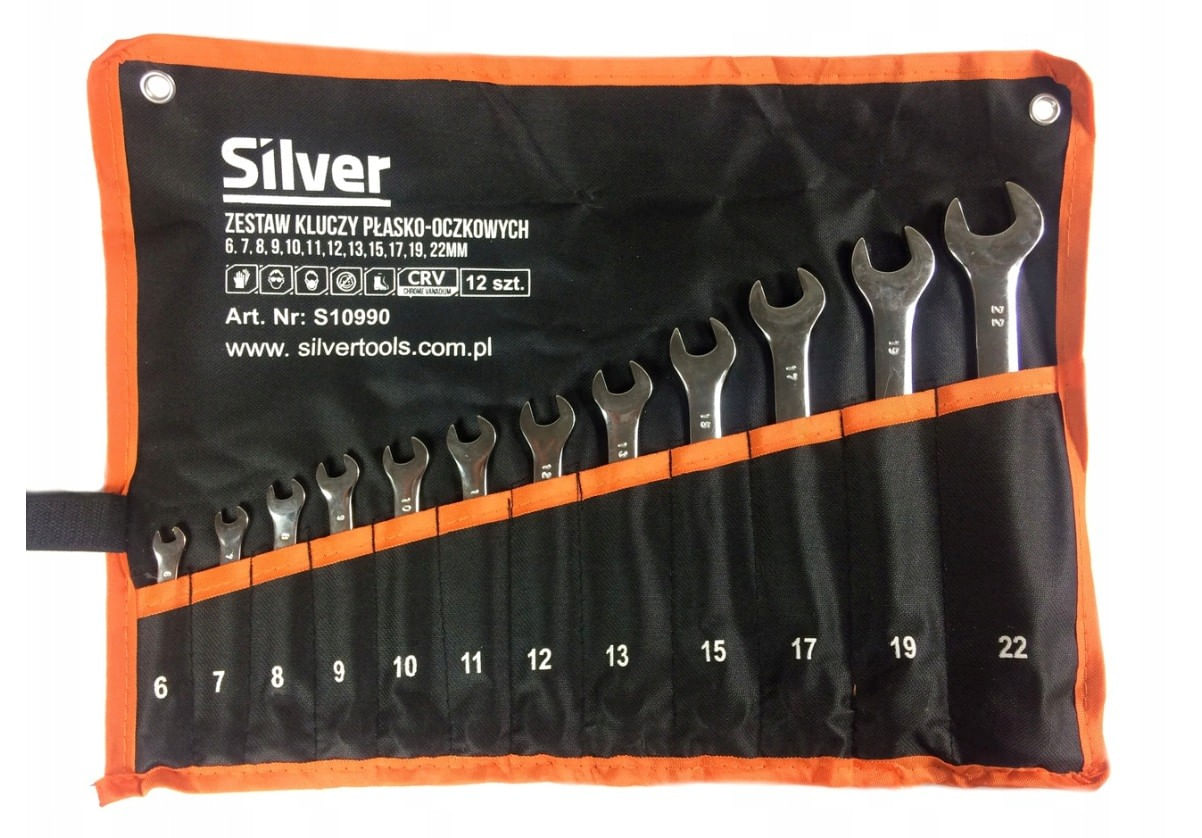 Set de chei combinate 12 chei, SilverTools, 6-22 mm, S10990 — imaginea 3