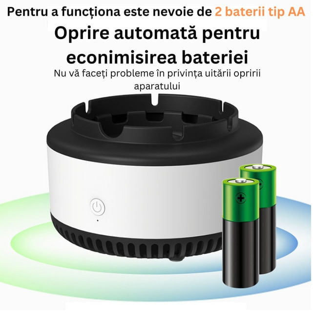 Scrumiera Electrica MRG MAS08, Cu Aspiratie, Purificator si Odorizant - imagine 5