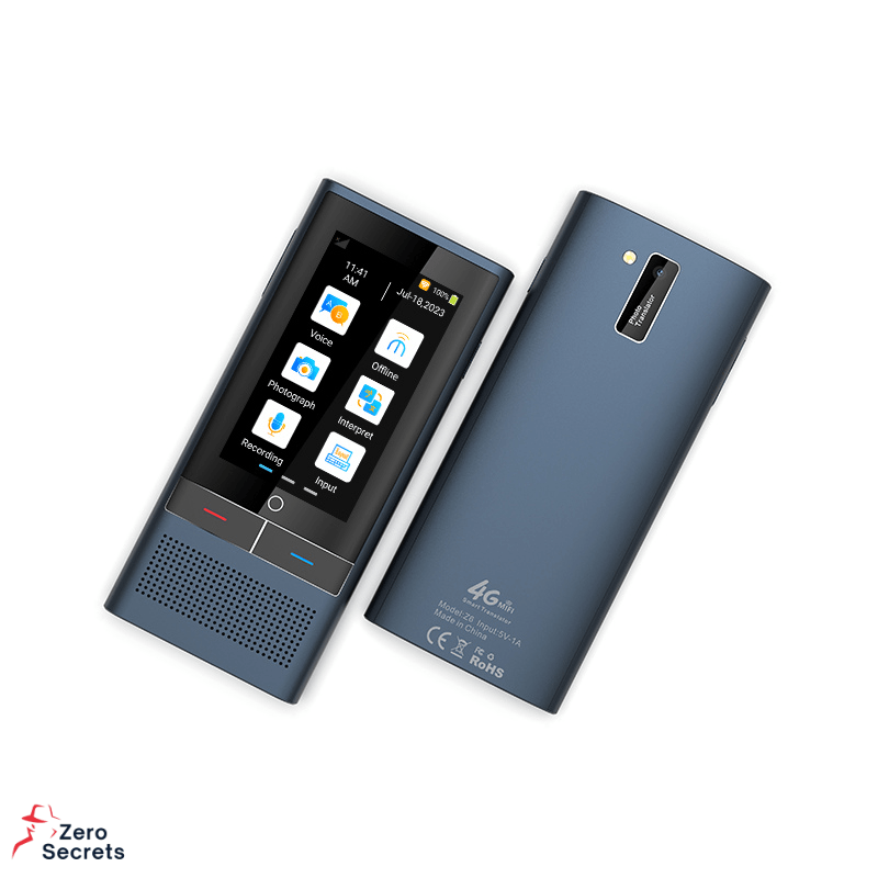 Traducator Vocal ZeroSecrets cu Camera, Conectivitate 4G si WiFi