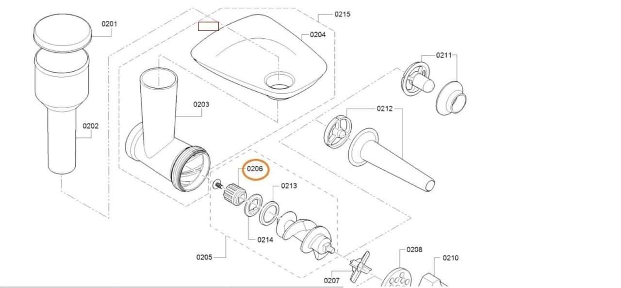 Mecanism de antrenare roata dintata masina de tocat Bosch SmartPower 10011109 compatibil - imagine 5