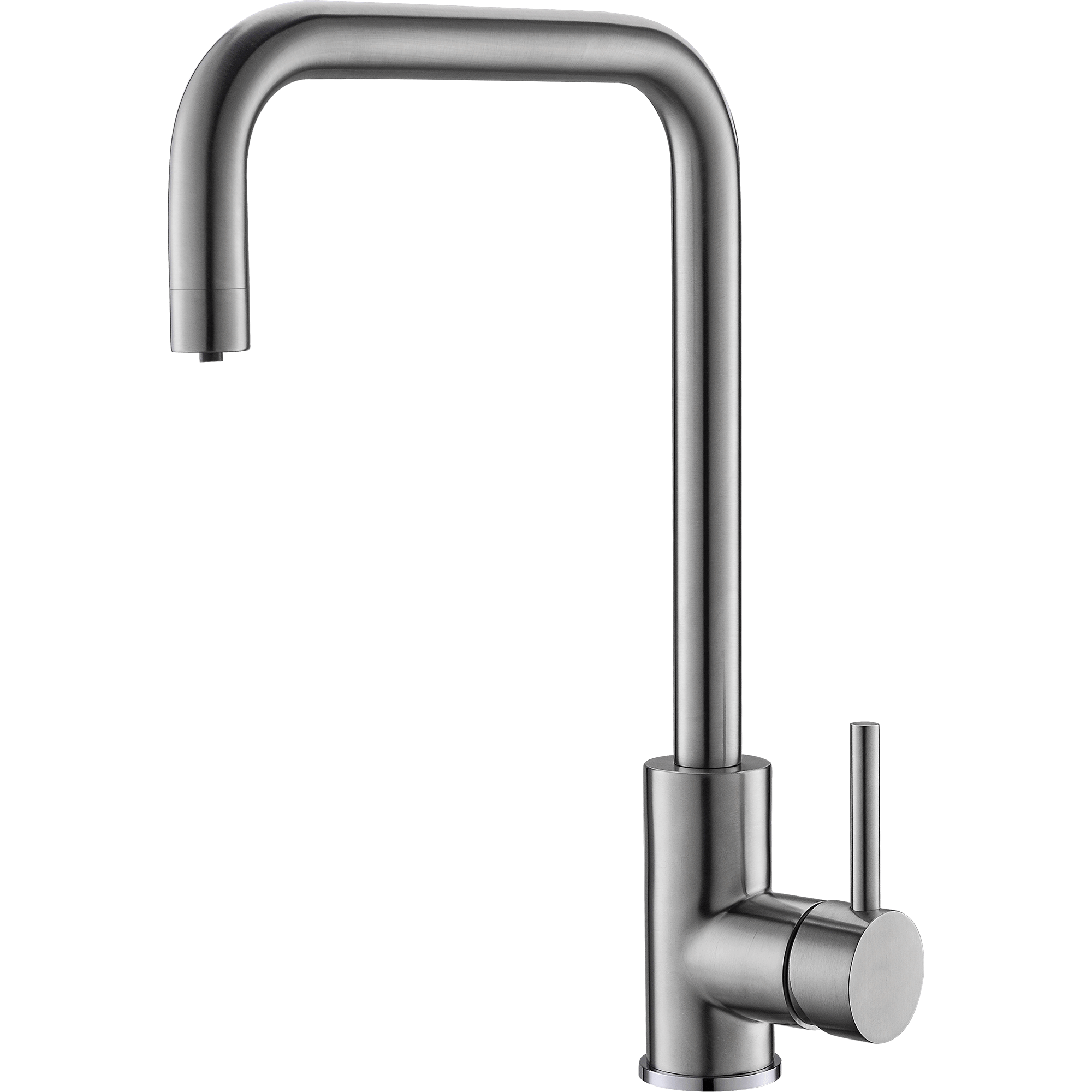 Baterie Alveus Dual, cu un singur maner, 3 cai pentru apa cald, apa rece, filtru de apa, Finisaj inox periat — imaginea 3