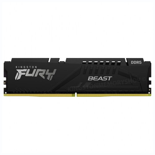 Memorie Kingston FURY Beast Black, DDR5, 32GB, 6000MHz, CL36, 1.35V