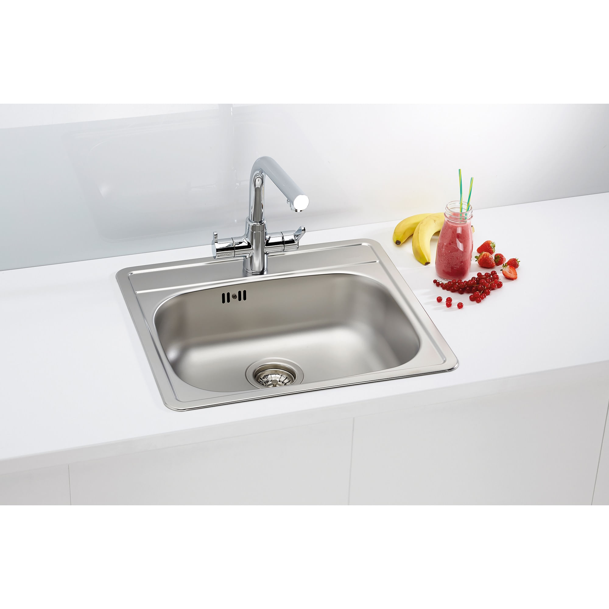 Chiuveta bucatarie Alveus More 10 leinen, 560x500 mm, adancime 166 mm, inox, incastrabila — imaginea 6
