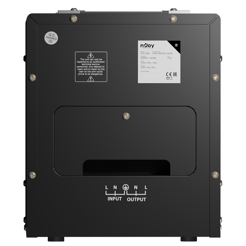 Stabilizator de tensiune nJoy Alvis 5000, 5000VA/3000W, LCD Display