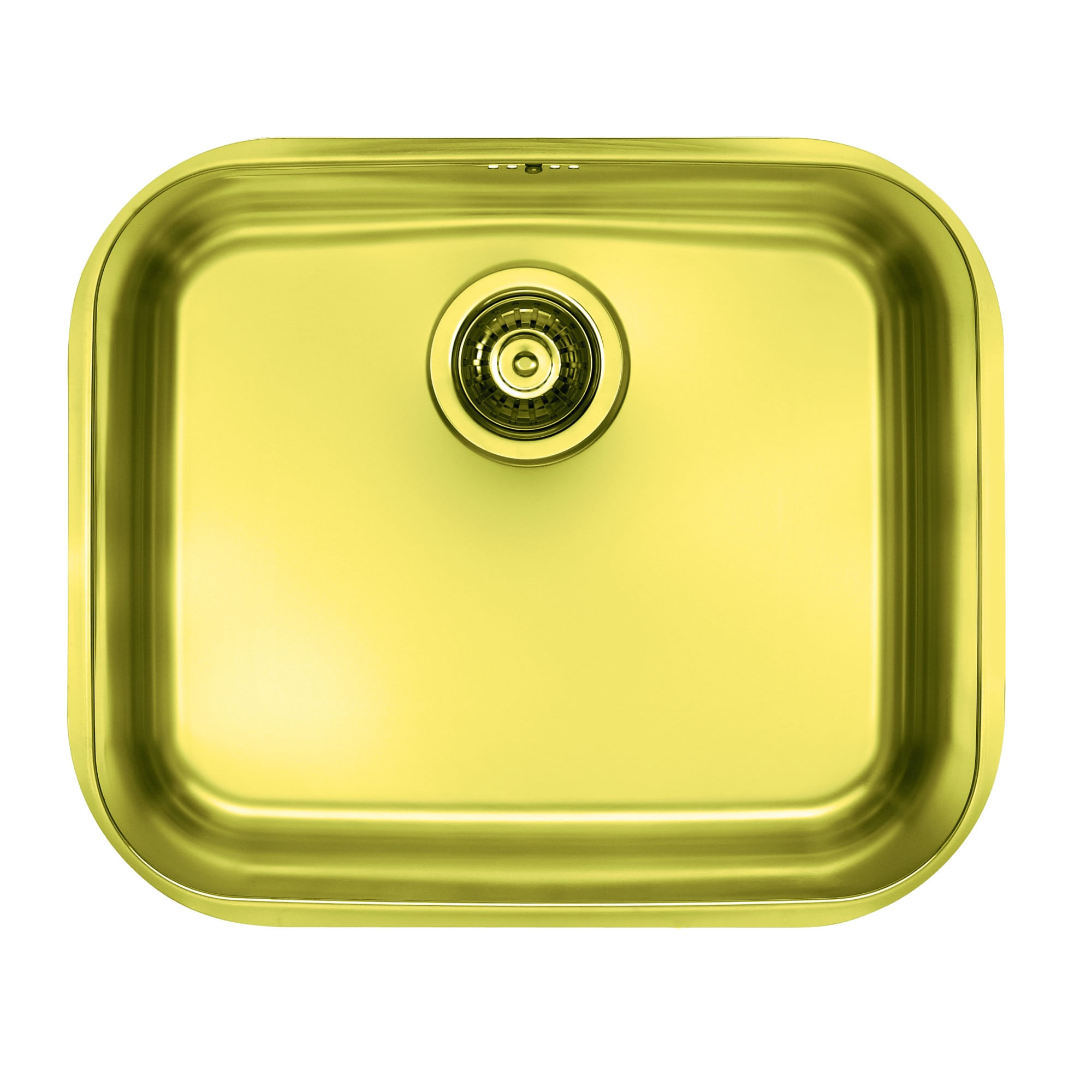 Chiuveta Alveus Monarch Variant 10 gold, dimensiune 480x400, adancime 180 mm, sifon finisaj gold inclus — imaginea 2