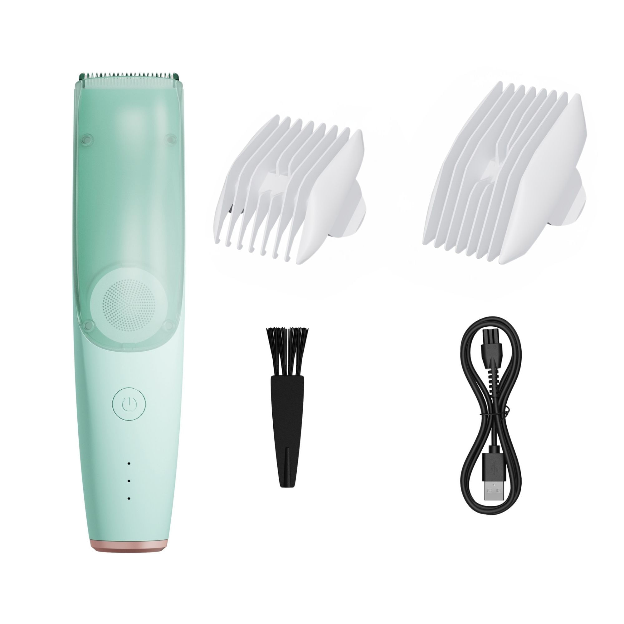 Aparat Tuns Bebelusi Ultra Silentios CZAY®, Aspirare Par, Lame Inox si Ceramica, 2 Trepte Viteza, USB, 2 Piepteni - imagine 9