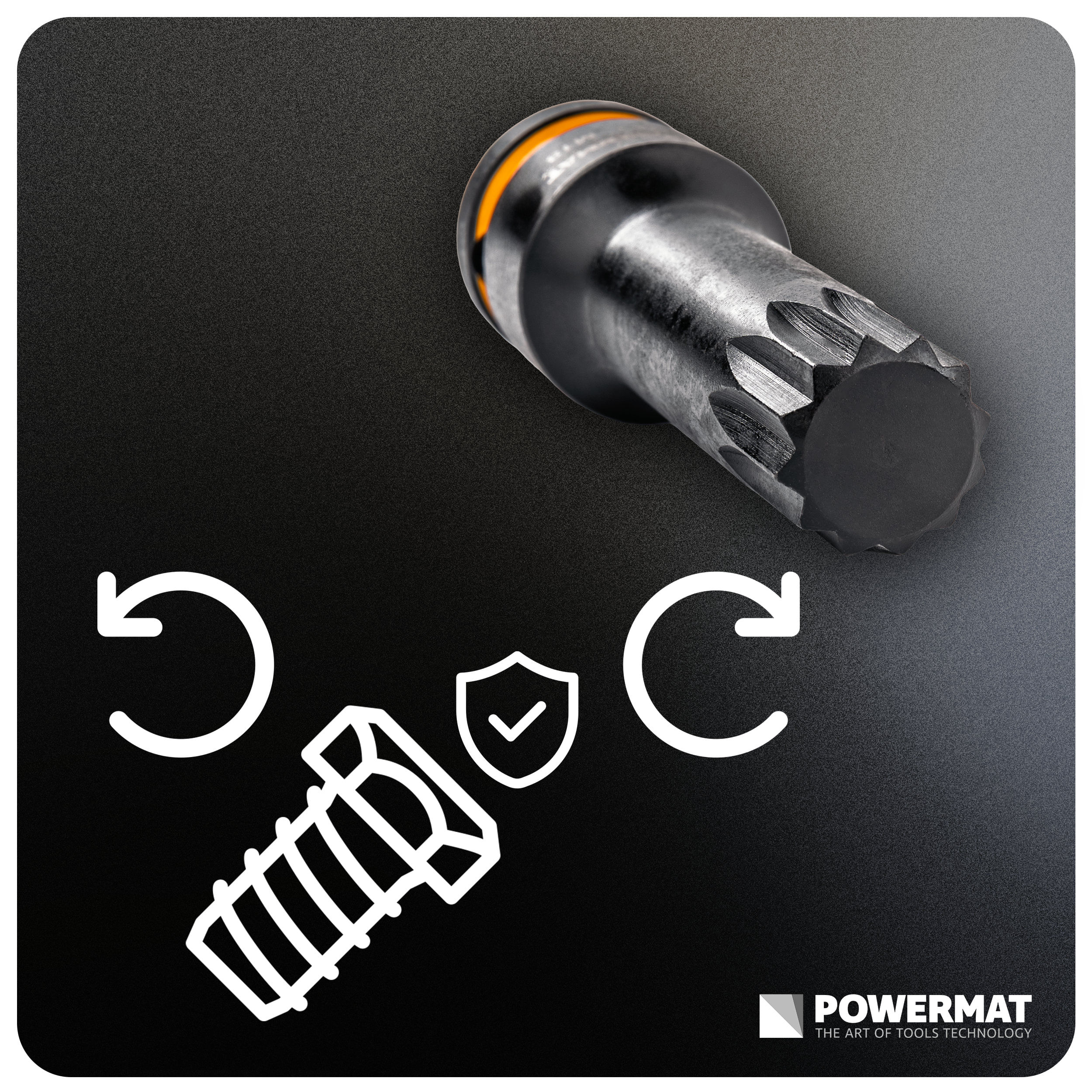 Set tubulare de impact cu caneluri, Powermat, 8 piese, 1/2", PM1384 — imaginea 23