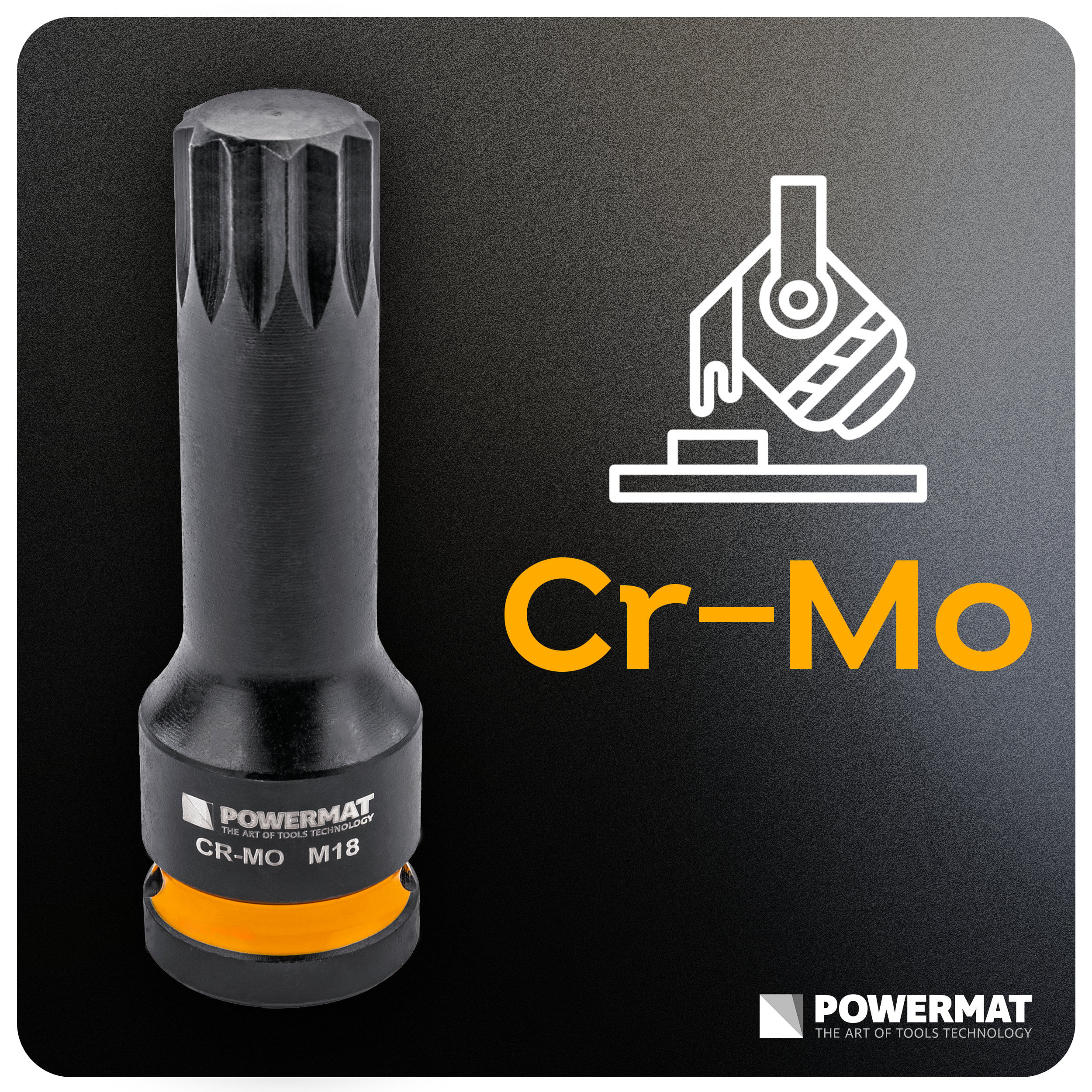Set tubulare de impact cu caneluri, Powermat, 8 piese, 1/2", PM1384 — imaginea 26