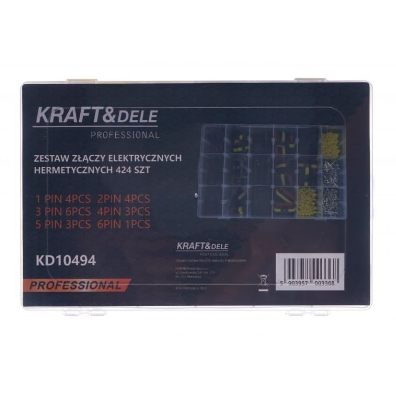 Set 424 conectori electrici, Kraft&Dele, auto, pentru senzori, Kd10494