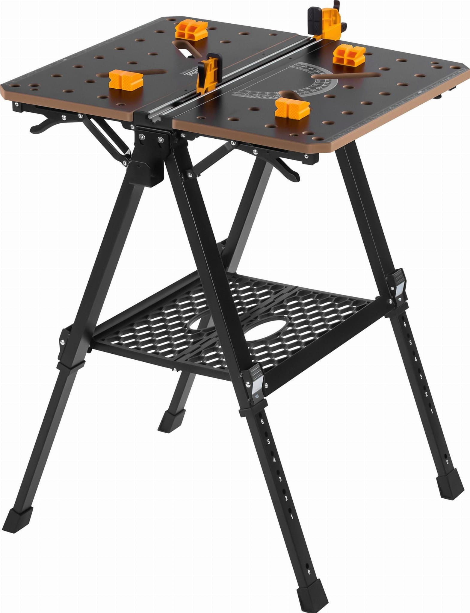 Banc lucru pliabil multifunctional, Kraft&Dele, KD11871, 454kg, MDF 18mm reglabil 60–92 cm — imaginea 5