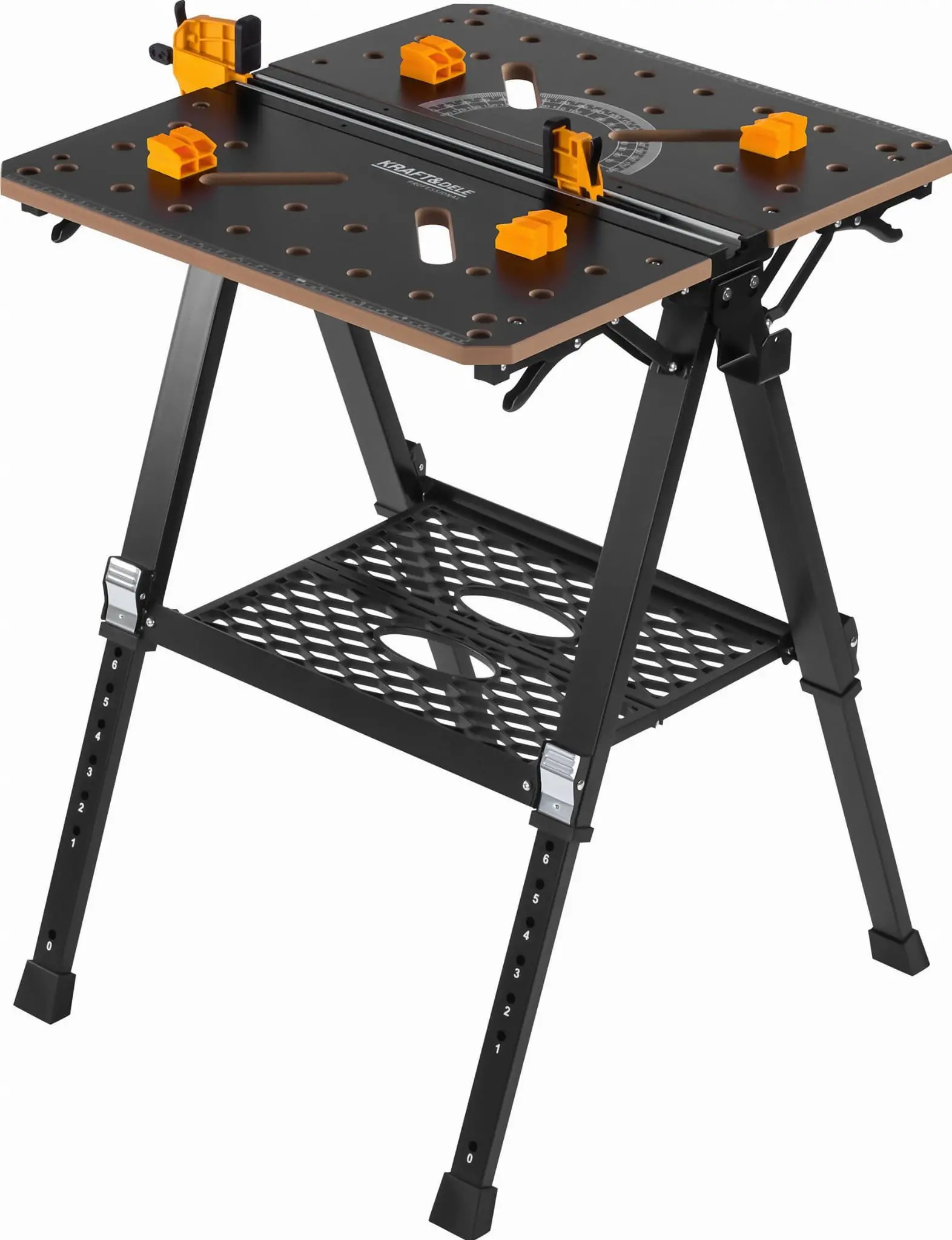 Banc lucru pliabil multifunctional, Kraft&Dele, KD11871, 454kg, MDF 18mm reglabil 60–92 cm — imaginea 6