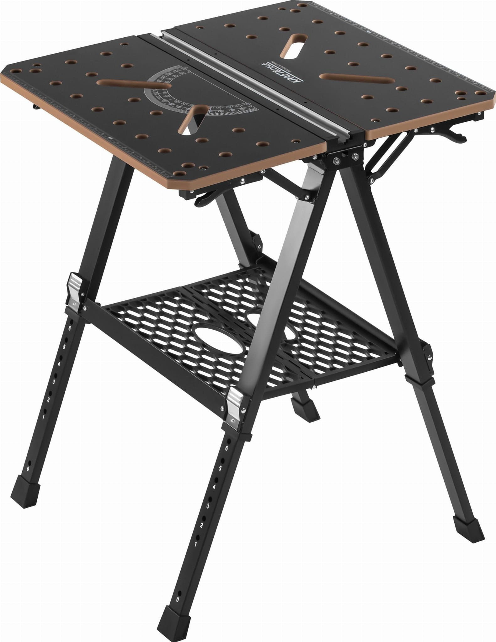 Banc lucru pliabil multifunctional, Kraft&Dele, KD11871, 454kg, MDF 18mm reglabil 60–92 cm — imaginea 7