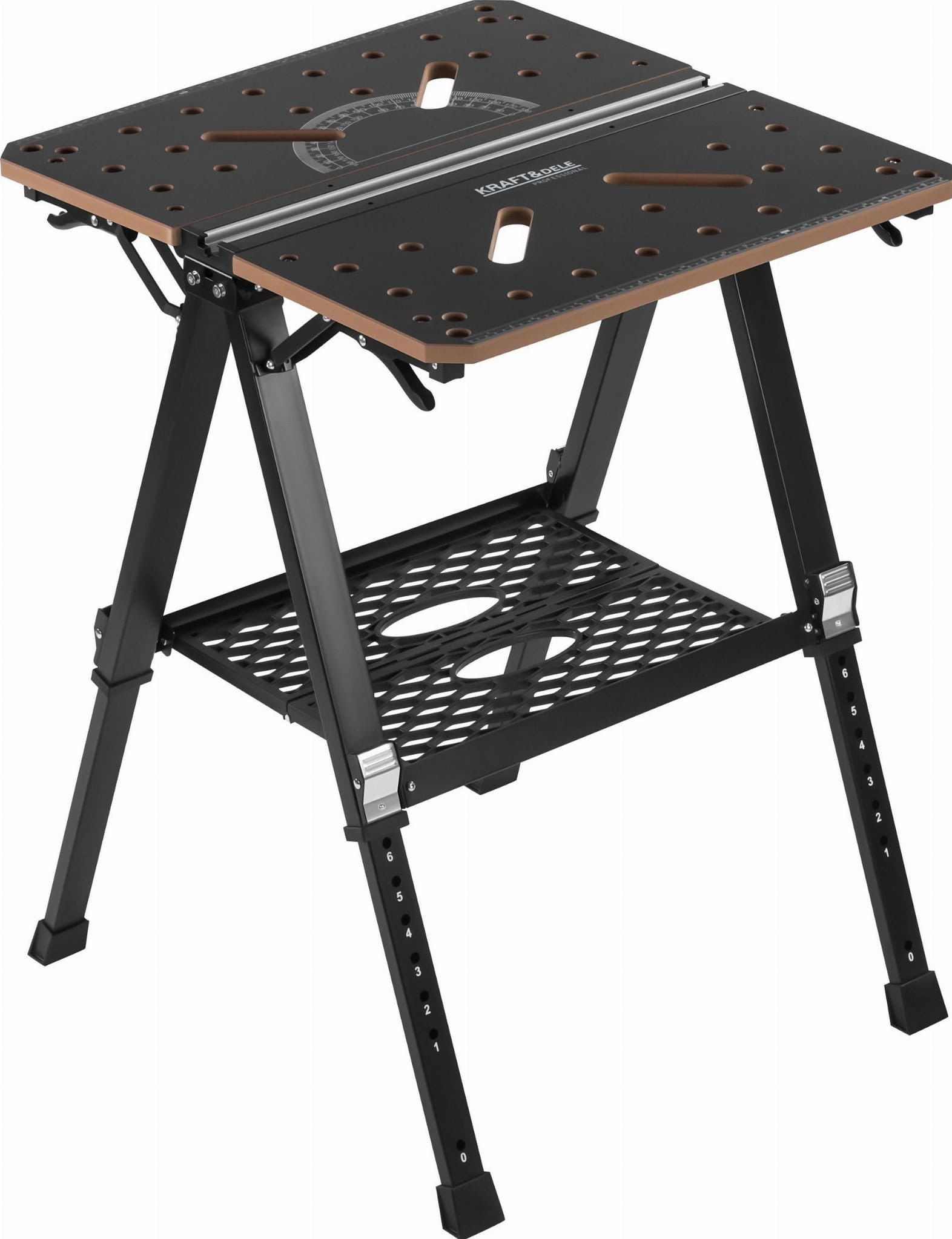 Banc lucru pliabil multifunctional, Kraft&Dele, KD11871, 454kg, MDF 18mm reglabil 60–92 cm — imaginea 11