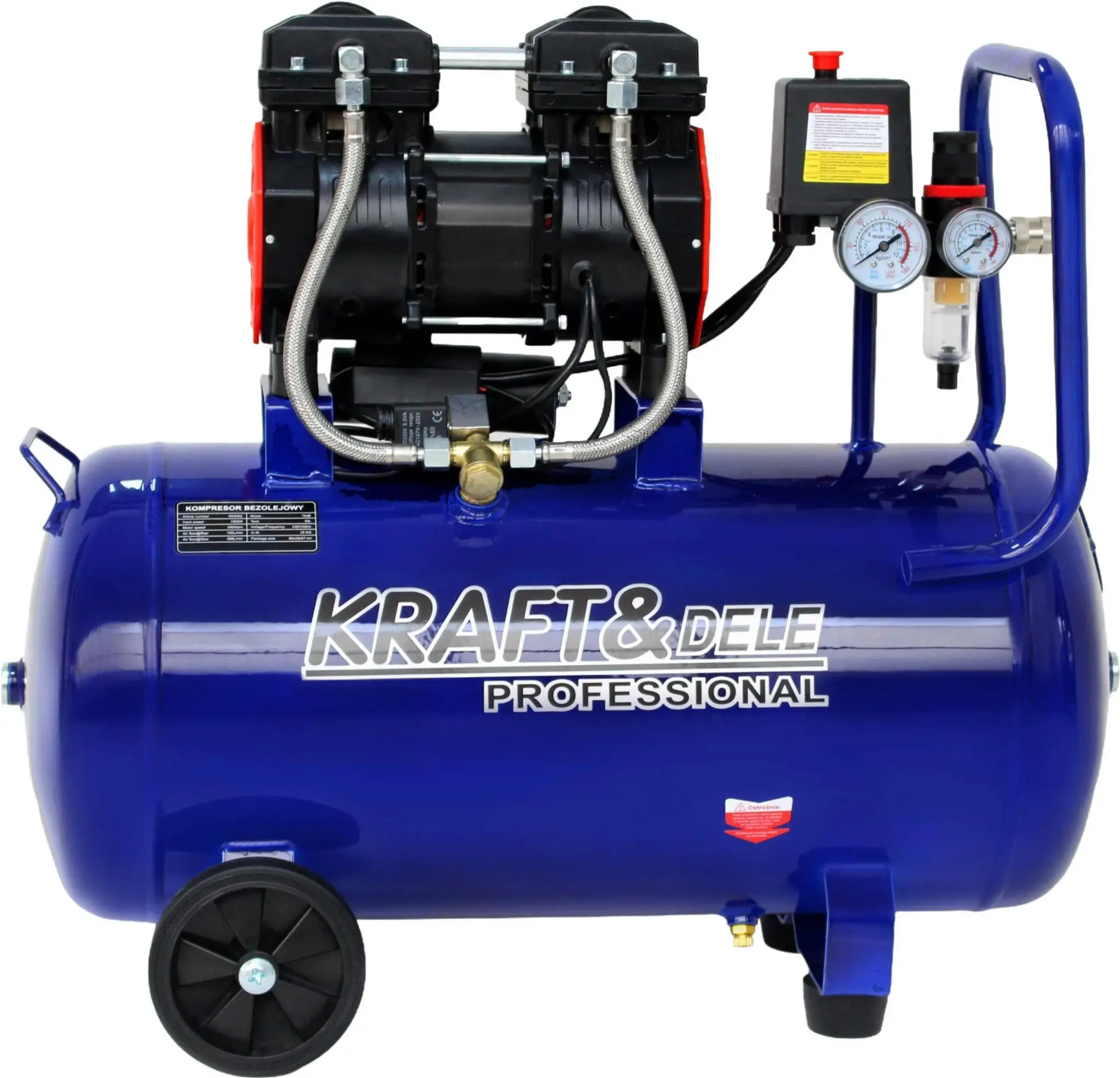 Compresor de aer fara ulei 50L, Kraft&Dele,290 l/min, 1500W, KD4052 — imaginea 11