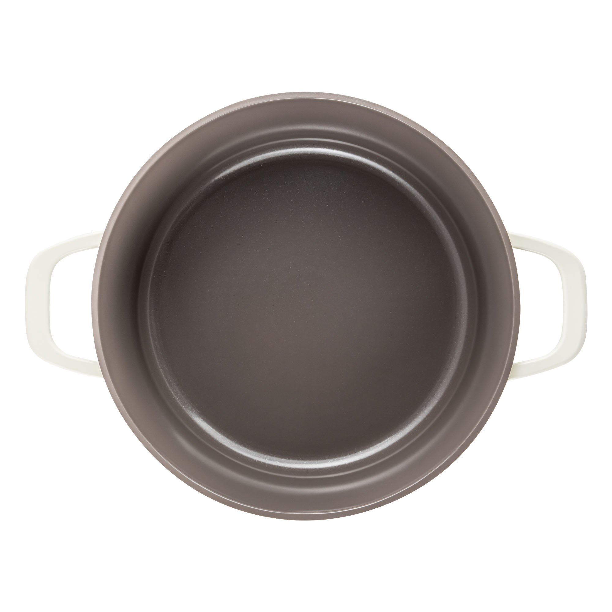 Oala din aluminiu turnat sub presiune si acoperire ceramica cu capac din sticla – 28 cm - ZG-ACS 15 CREM — imaginea 4