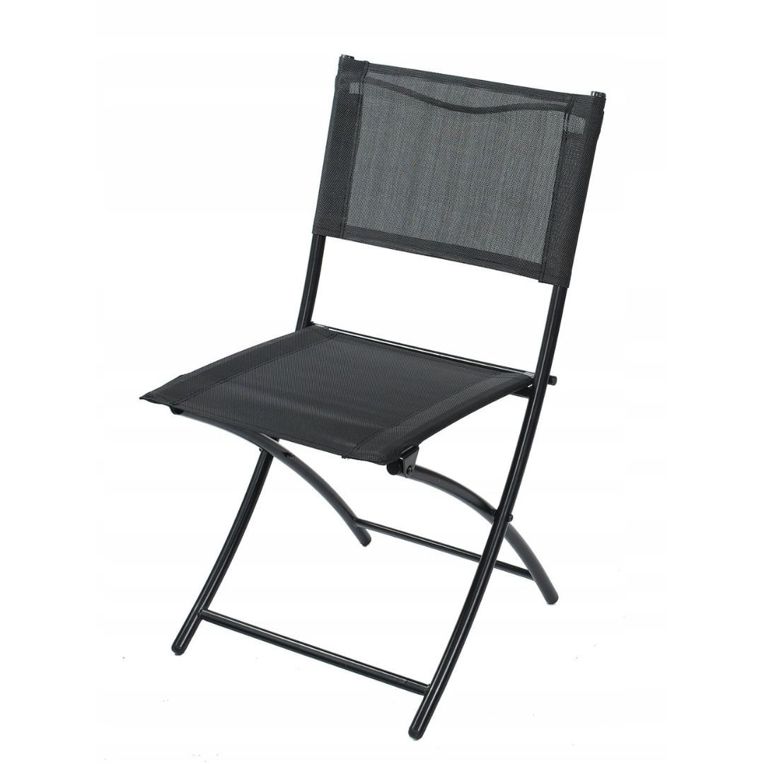 Set mobilier de gradina 3 piese Jumi – masa semicirculara cu blat din sticla si 2 scaune pliabile — imaginea 6