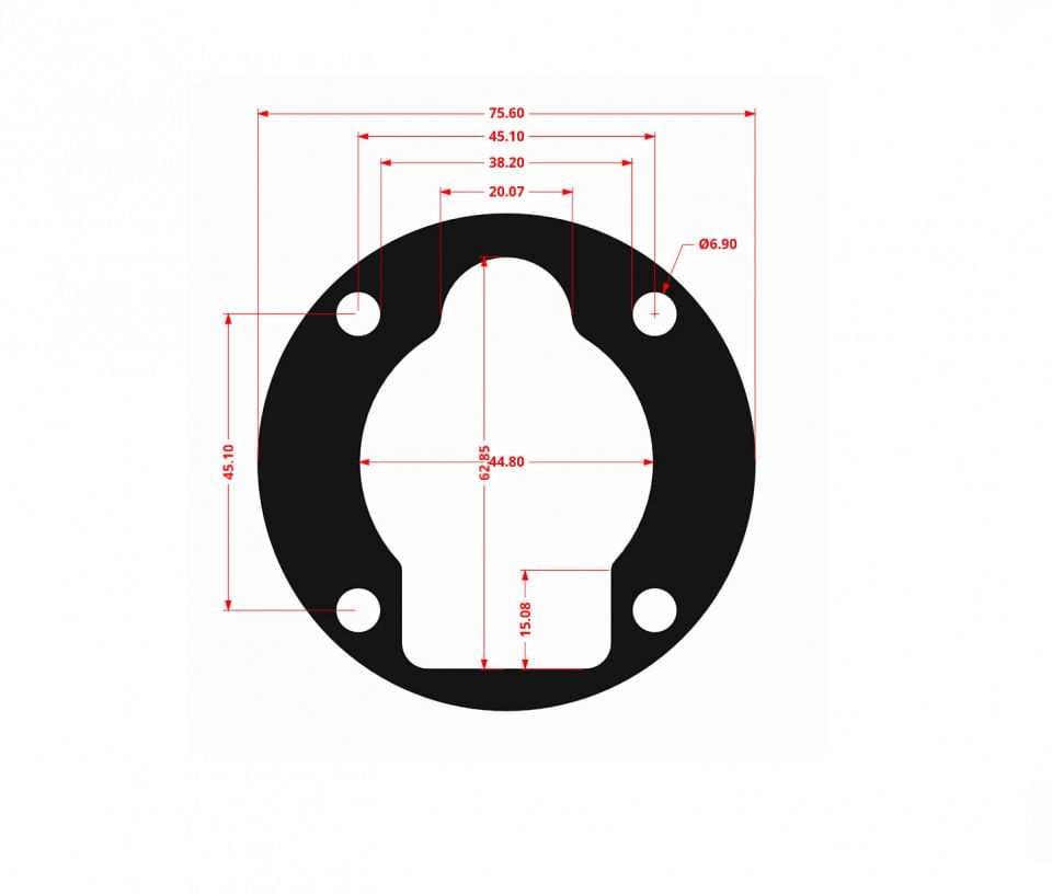 Garnituri set pentru cap compresor de aer 51mm CH087 Mod.10 (A) — imaginea 3