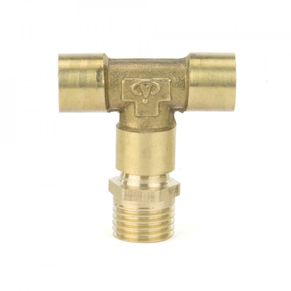 Ramificatie tip T din alama 1/8"x2 + 1/4" filet exterior B-ZK0017 Barracuda — imaginea 2