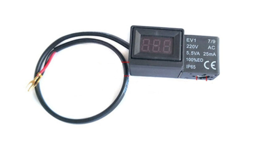 Bobina cu afisaj electronic pentru electrovalva universala 220V CH111 Mod.34 (L) — imaginea 3