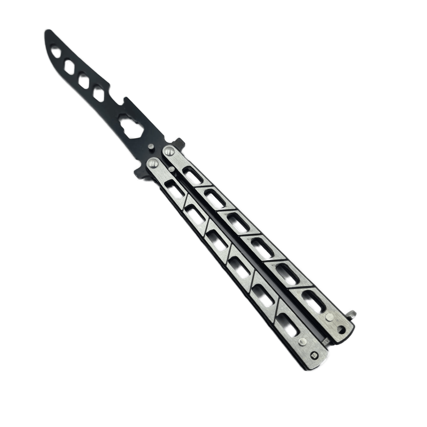 Cutit Fluture Pentru Antrenament, Desfacator Sticle, Chei Reglabile, Otel, Model Gauri, 23 cm, Argintiu - imagine 3