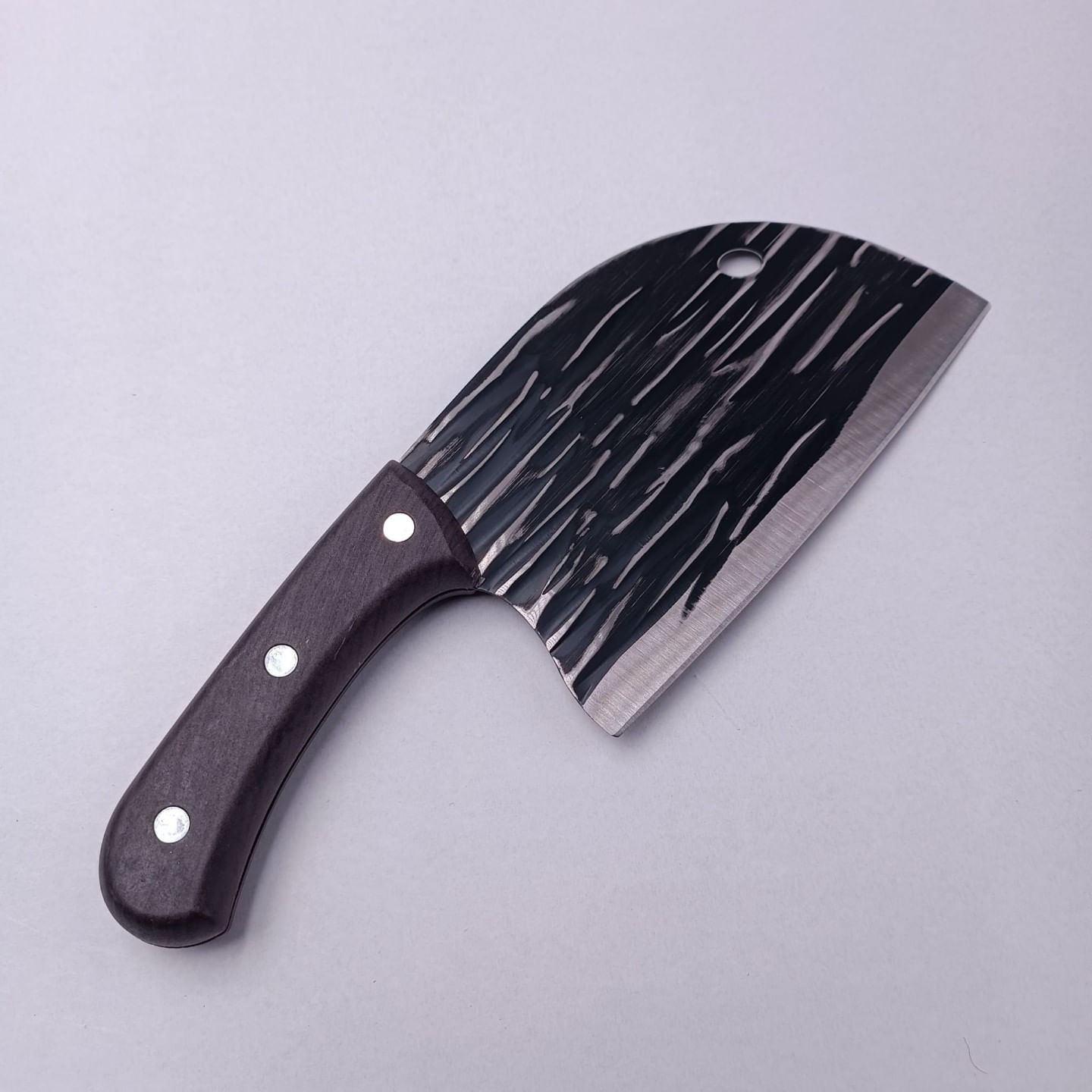 Cutit Tip Satar, Universal, Lama Forjata, Curbat, Maner Nituit, Protectie Lama, Agatatoare, 26 cm — imaginea 3