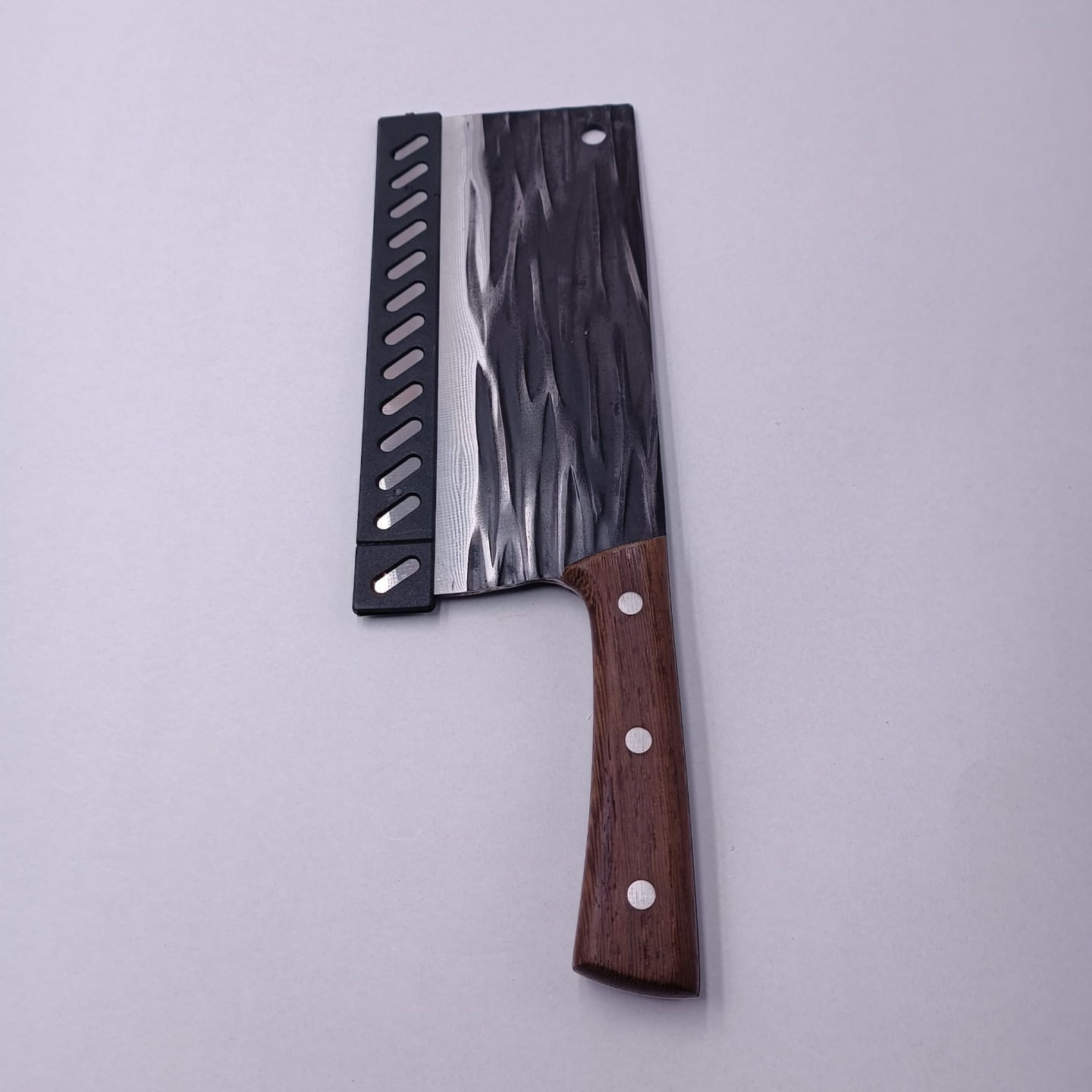 Cutit Tip Satar Pentru Transat si Feliat, Lama Forjata, Maner Nituit, Protectie Lama, Agatatoare, 31 cm — imaginea 2
