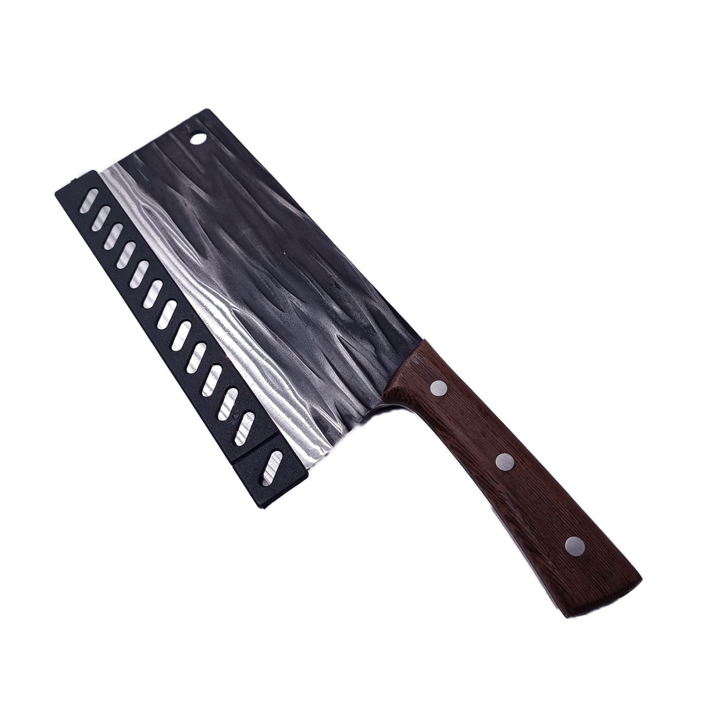 Cutit Tip Satar Pentru Transat si Feliat, Lama Forjata, Maner Nituit, Protectie Lama, Agatatoare, 31 cm — imaginea 5