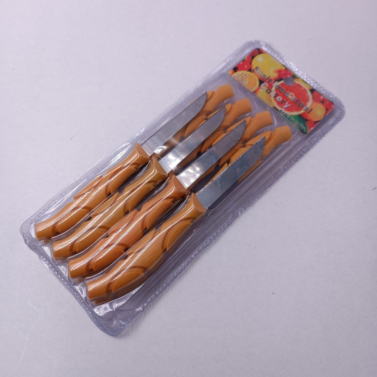 Set de 12 cutite cu Maner Ergonomic, Anti Alunecare, Lama Otel, 16 cm — imaginea 2