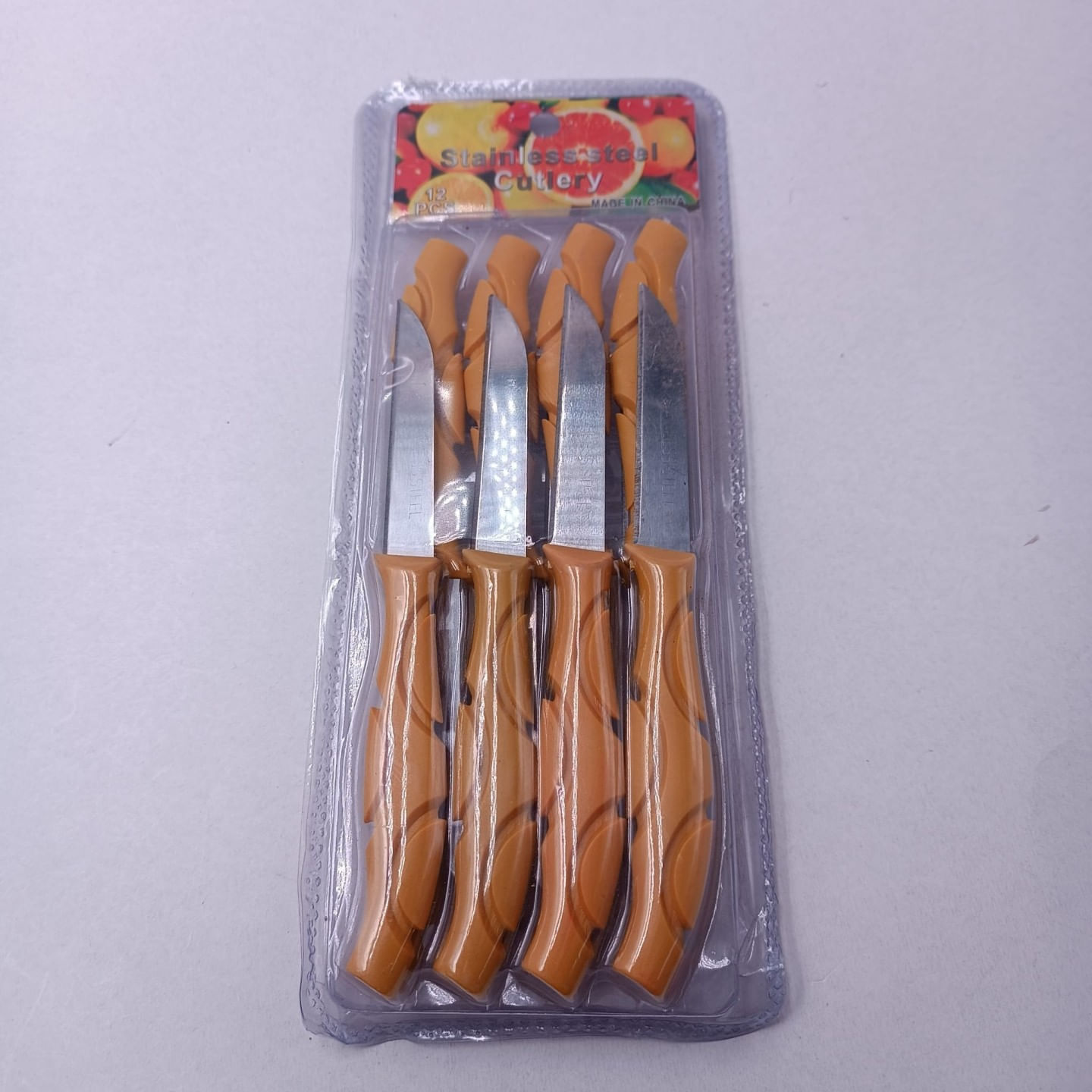 Set de 12 cutite cu Maner Ergonomic, Anti Alunecare, Lama Otel, 16 cm — imaginea 5
