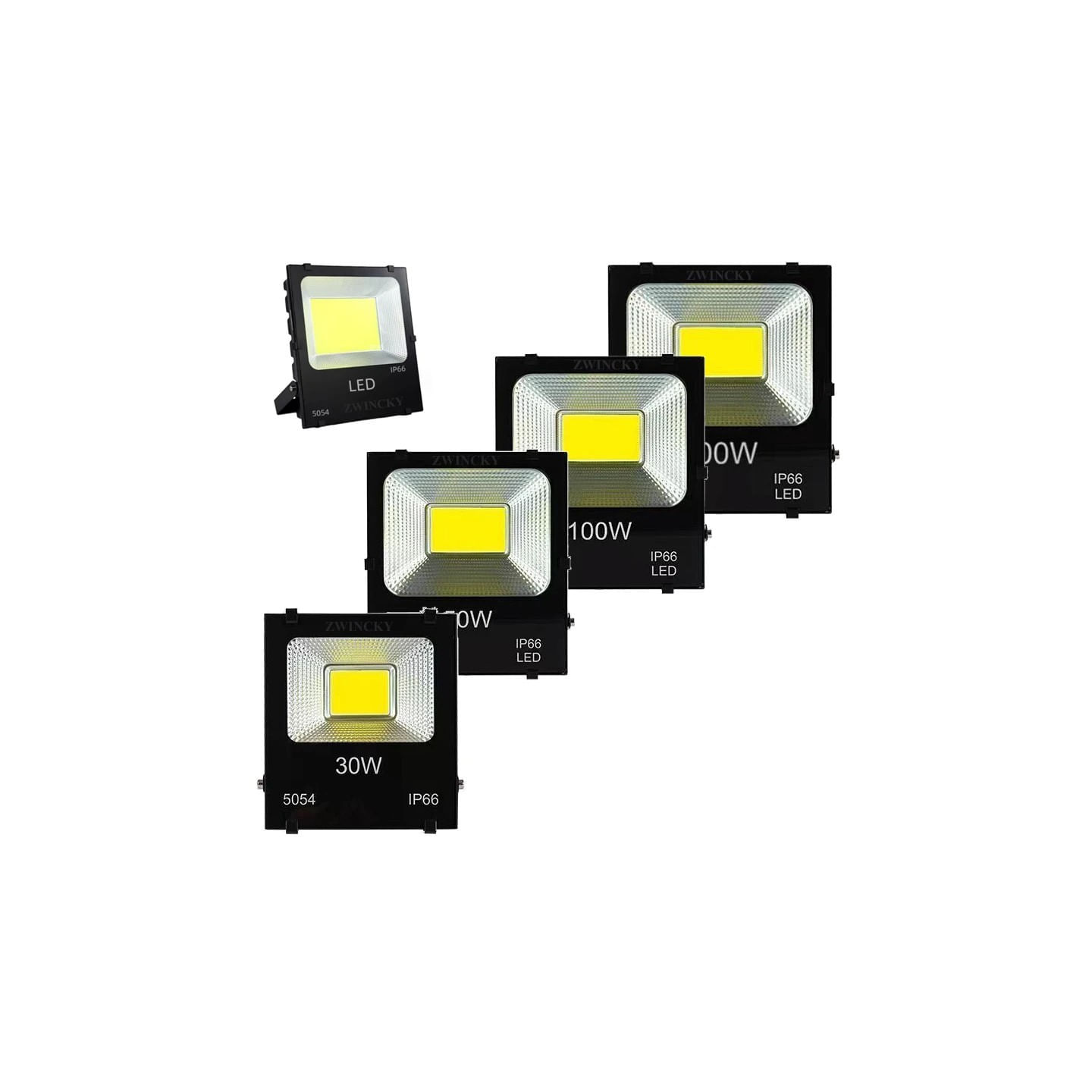 Proiector Led Flood Light, COB 220V, IP66 Power 100W, 28 x 32 Cm — imaginea 3