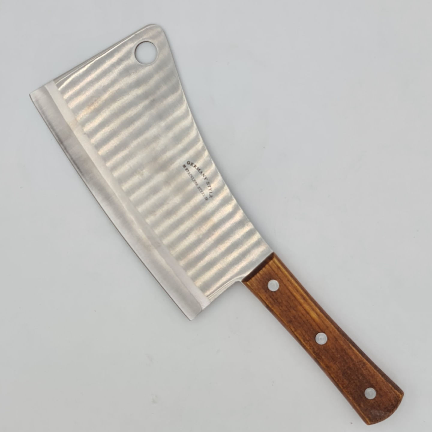 Satar pentru macelarit de bucatarie, otel inoxidabil, 37 cm — imaginea 6