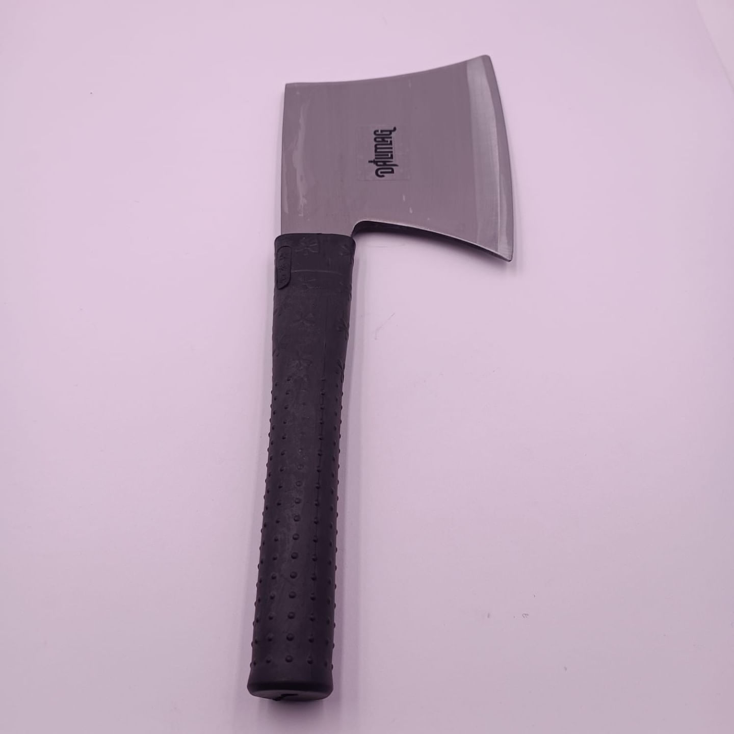 Satar de Bucatarie din Otel Carbon, Maner Cauciucat, 37 cm