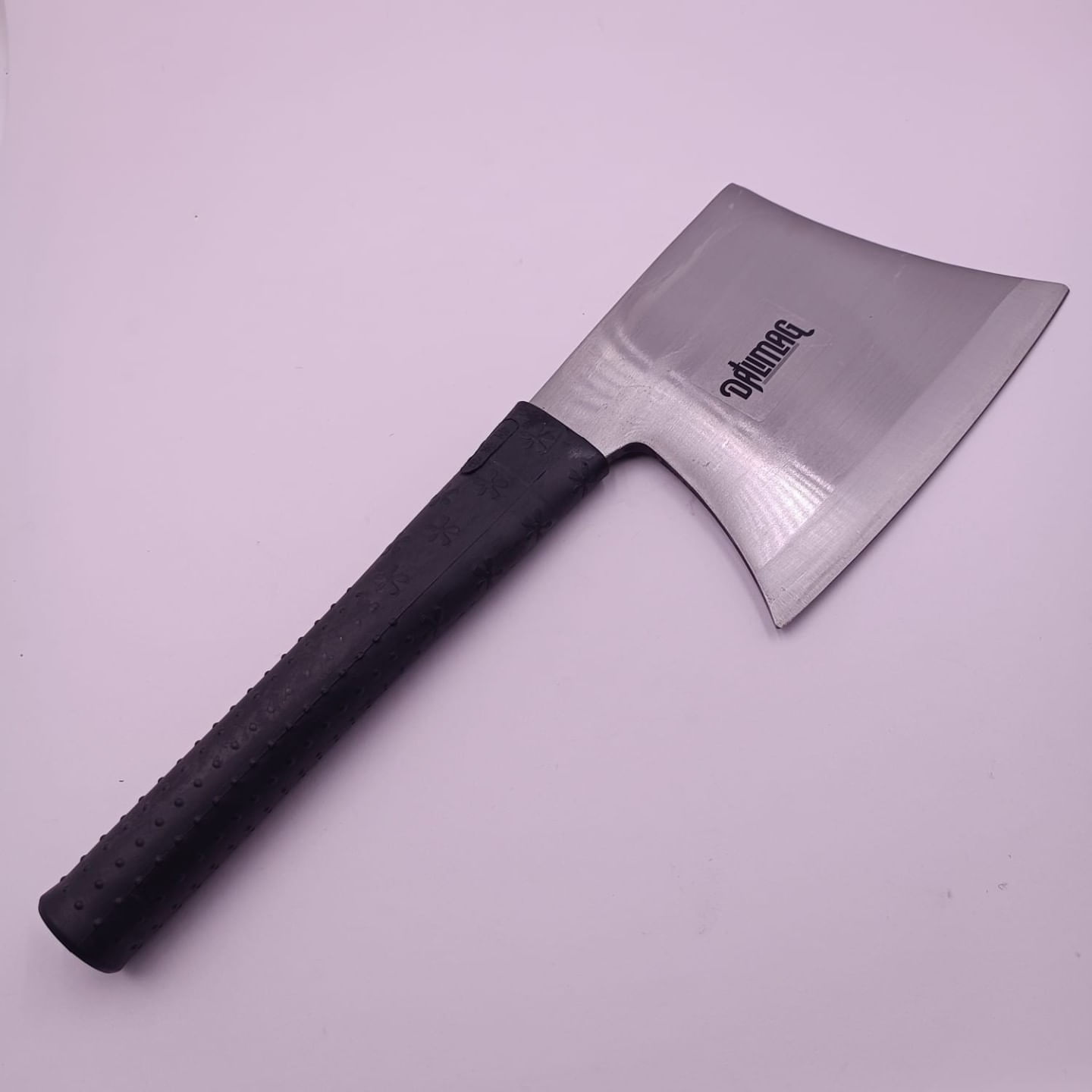 Satar de Bucatarie din Otel Carbon, Maner Cauciucat, 37 cm — imaginea 2